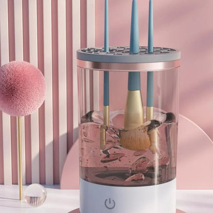 Nettoyeur de pinceaux de maquillage électronique a ultrason automatique